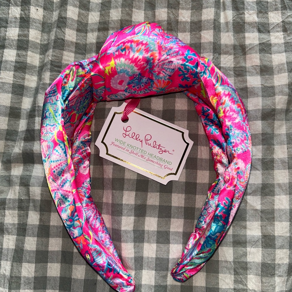 Lilly Pulitzer Vibrant Pink and Blue Headband